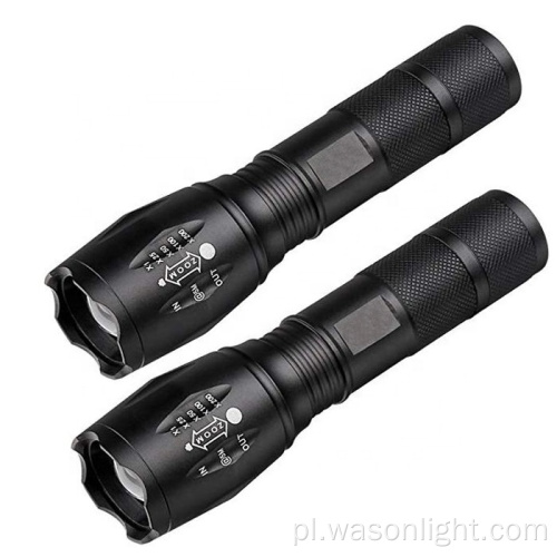 Wason Top Grade XM-L T6 G700 Tactical Linternas Torch Light A100 Glare LED LED Zestaw LED LED do wewnątrz i na zewnątrz